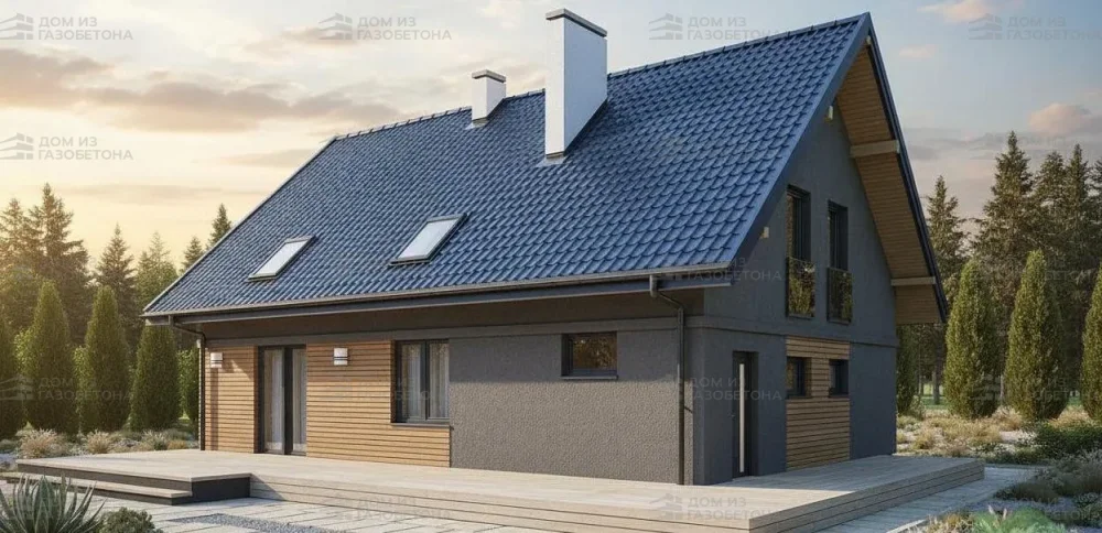 Проект Двухэтажный дом 14 на 11, 164 м2