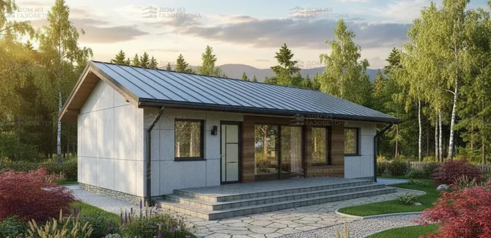 Проект Одноэтажный дом 11 на 8, 69 м2