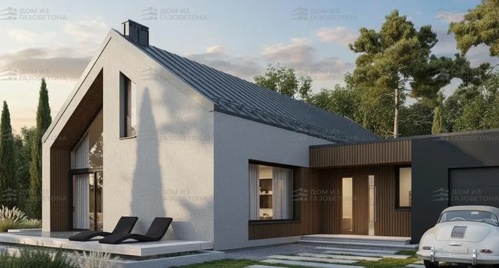 Проект Одноэтажный дом 19 на 21, 200 м2