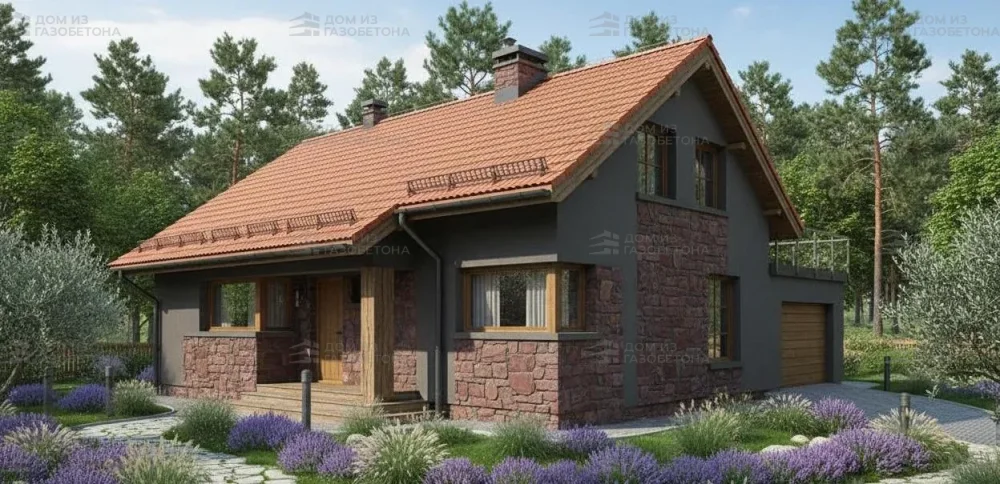 Проект Одноэтажный дом 11 на 9, 74 м2