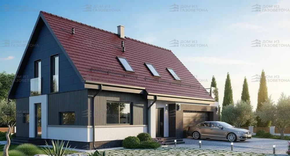 Проект Двухэтажный дом 15 на 11, 168 м2