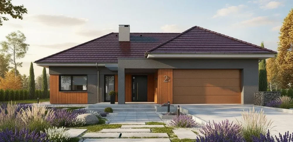 Проект Одноэтажный дом 17 на 21, 197 м2