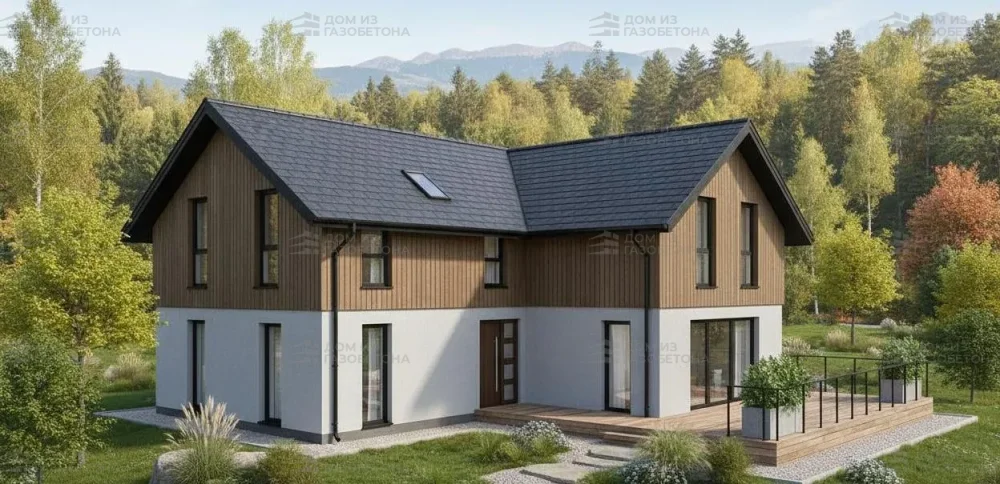 Проект Двухэтажный дом 15 на 11, 150 м2