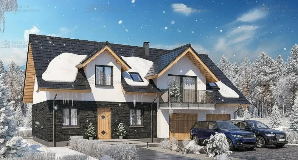 Проект Двухэтажный дом 16 на 11, 213 м2