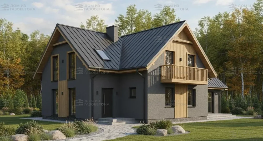 Проект Двухэтажный дом 15 на 12, 230 м2