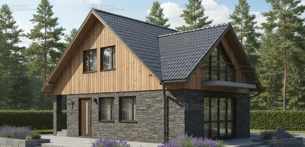 Проект Двухэтажный дом 10 на 13, 186 м2