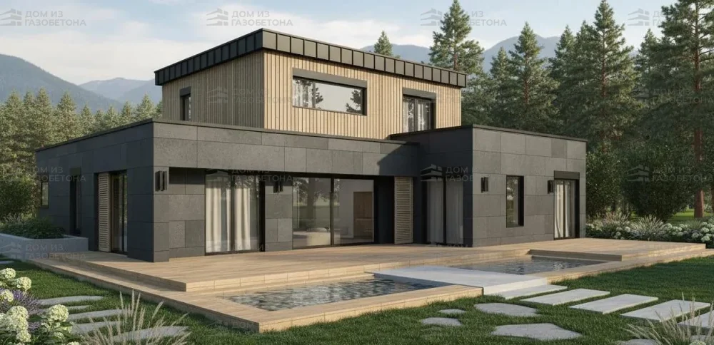 Проект Двухэтажный дом 17 на 20, 214 м2